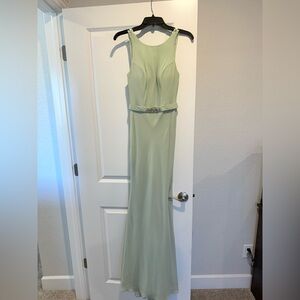 Azazie bridesmaid dress in dusty sage